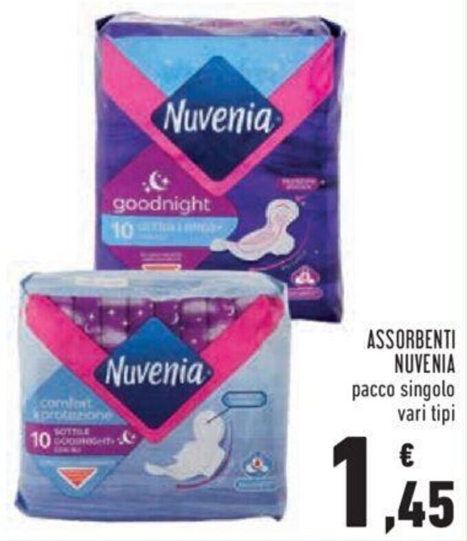 Offerta Nuvenia Assorbenti Pacco Singolo Vari Tipi Nel Volantino Di Conad