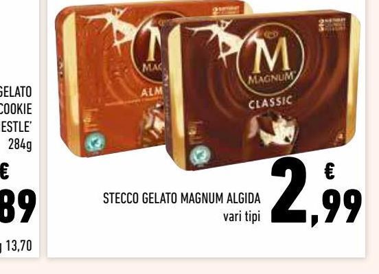 Stecco Gelato Magnum Algida Offerta Di Conad