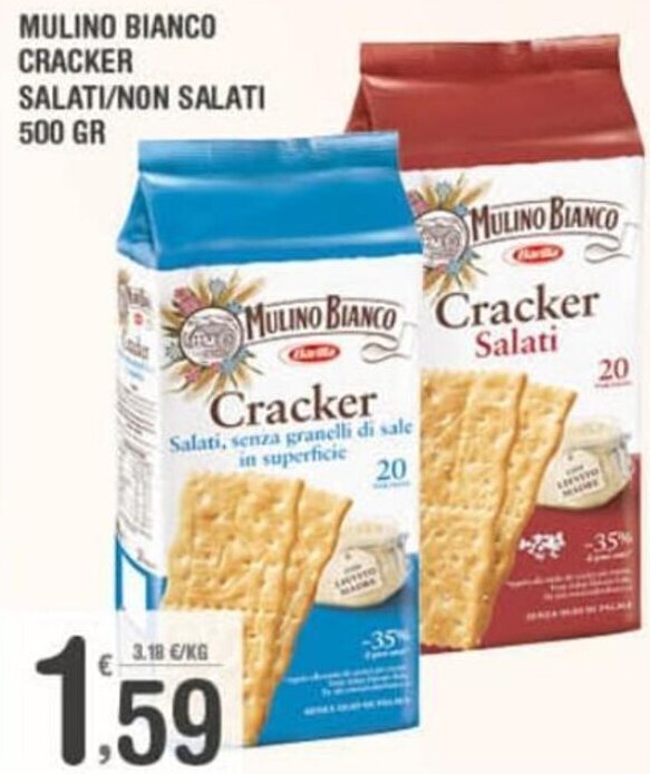 Mulino Bianco Cracker Salati Non Salati 500 Gr Offerta Di Super Carni