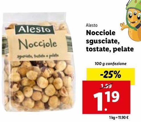 Offerta Alesto Nocciole Sgusciate Tostate Pelate G Nel Volantino