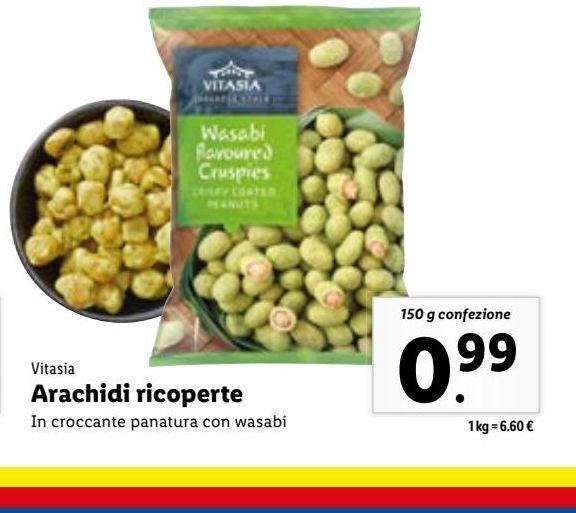 Offerta Vitasia Arachidi Ricoperte In Croccante Panatura Con Wasabi