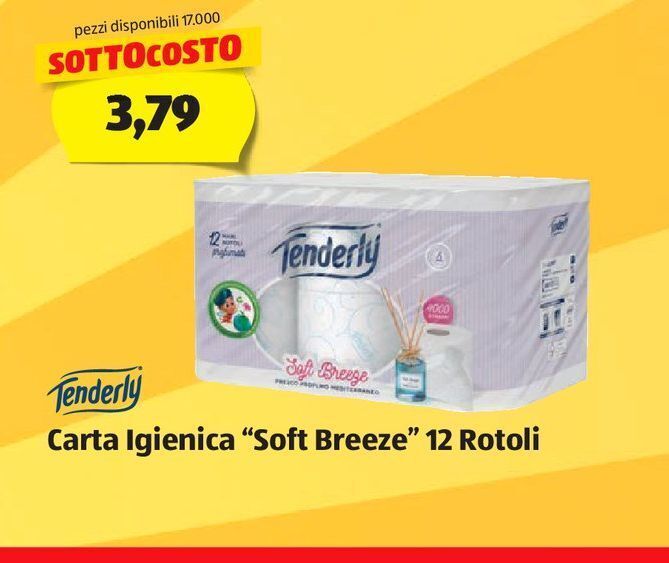 Carta Igienica Soft Breeze 12 Rotoli Tenderly Offerta Di ALDI