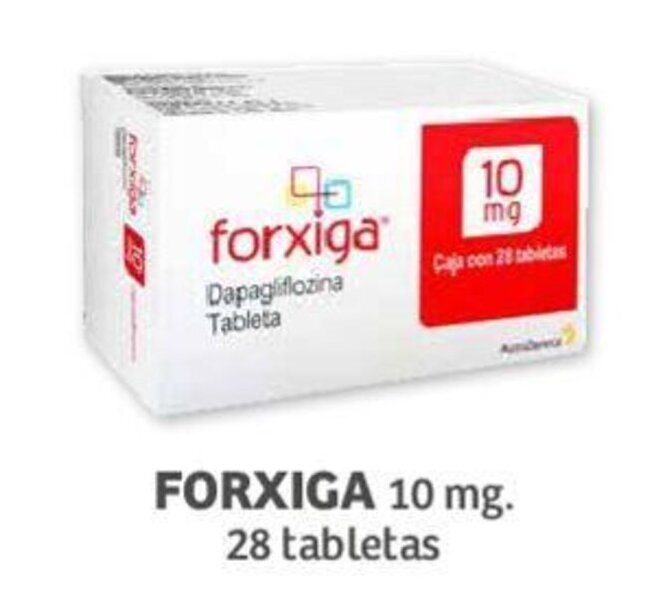 FORXIGA 10 mg 28 tabletas oferta en Soriana Híper