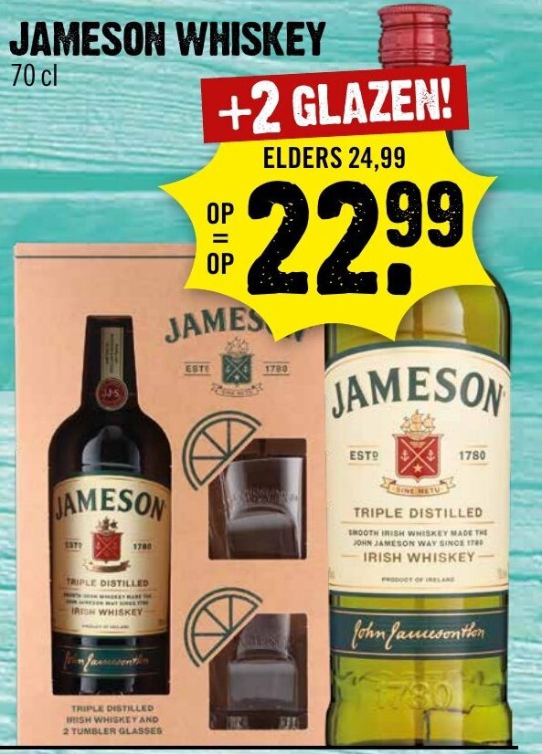 Jameson Whiskey Cl Aanbieding Bij Dirck