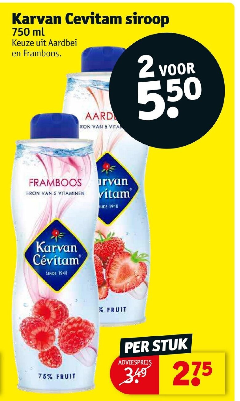 Karvan Cevitam Siroop Ml Aanbieding Bij Kruidvat