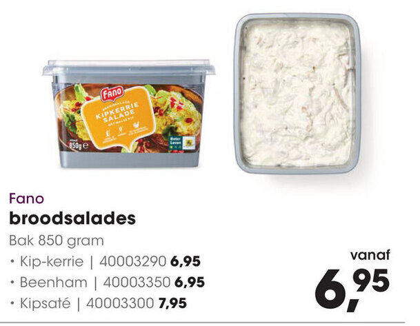 Fano Broodsalades G Aanbieding Bij Hanos