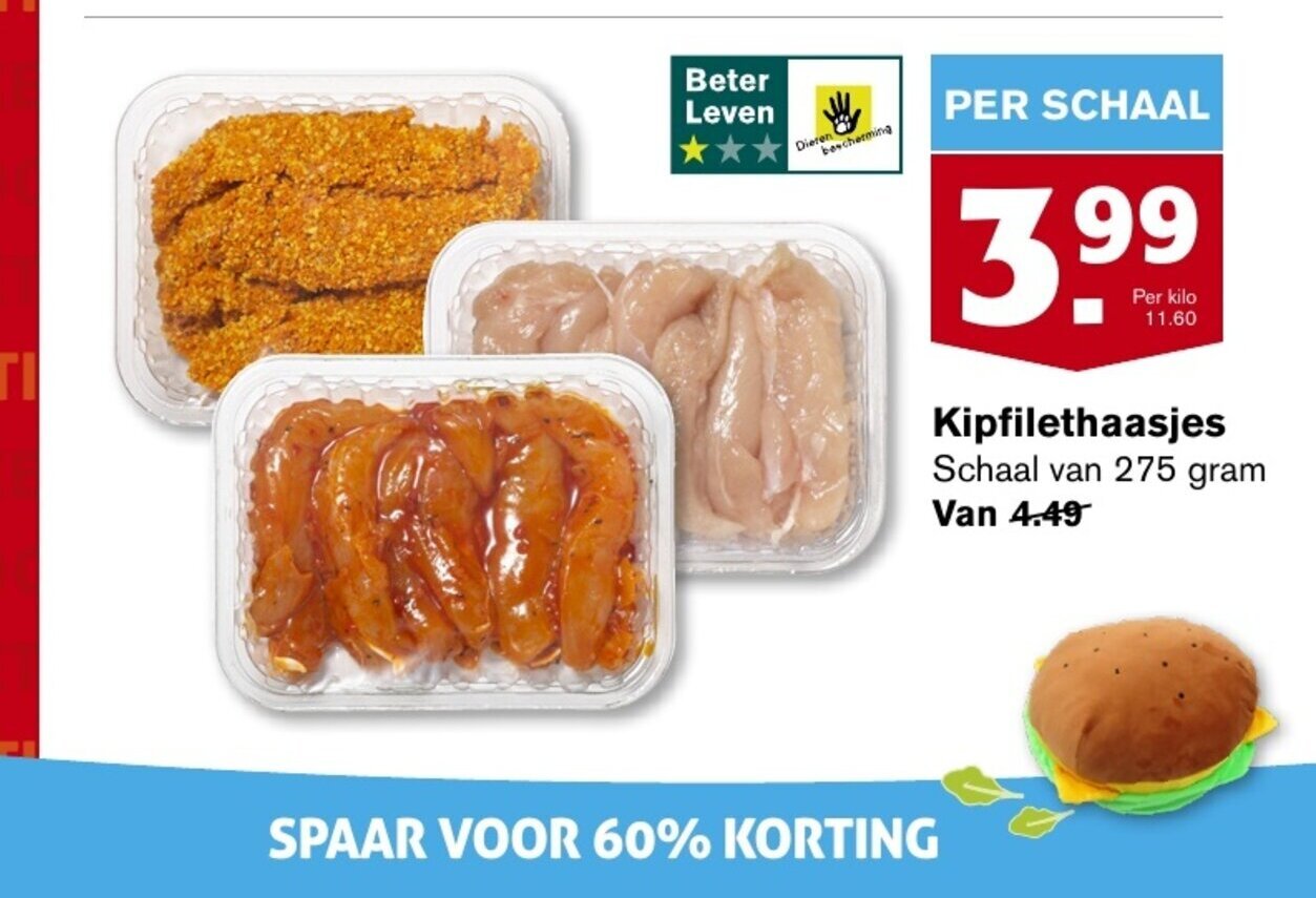 Kipfilethaasjes Gram Aanbieding Bij Hoogvliet