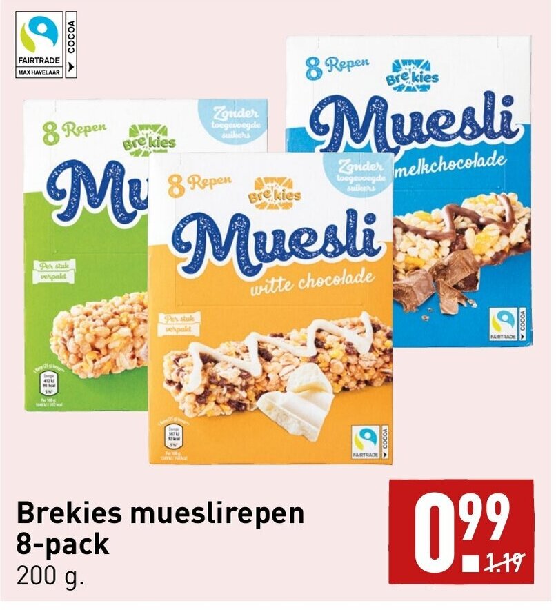 Brekies Mueslirepen Pack G Aanbieding Bij Aldi