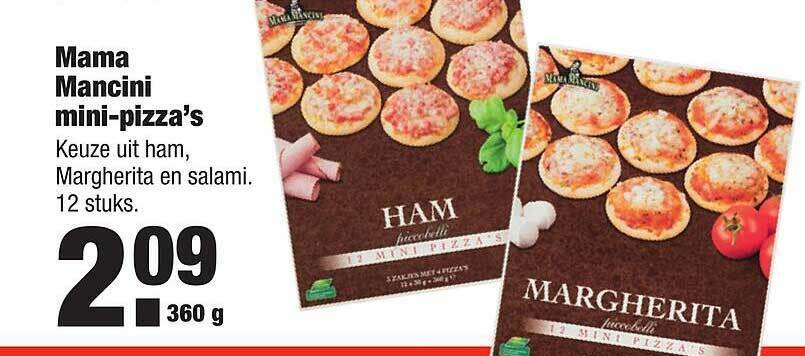 Mama Mancini Mini Pizza S 360g Aanbieding Bij ALDI