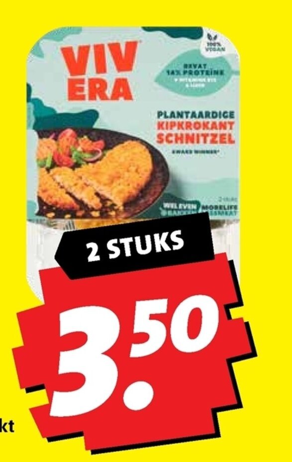 Vivera Krokante Kipschnitzel Pak Stuks Aanbieding Bij Boni