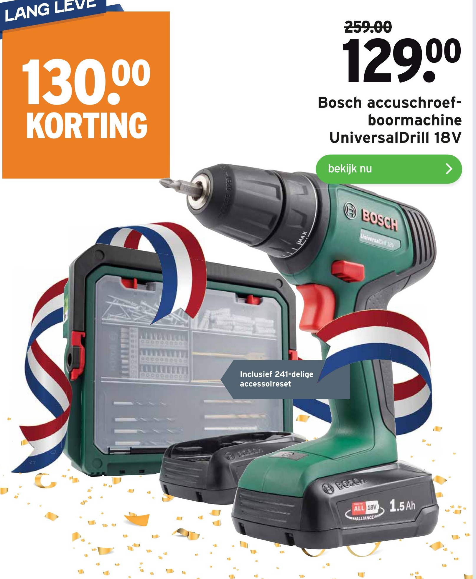 Bosch Accuschroef Boormachine Universaldrill V Aanbieding Bij Gamma