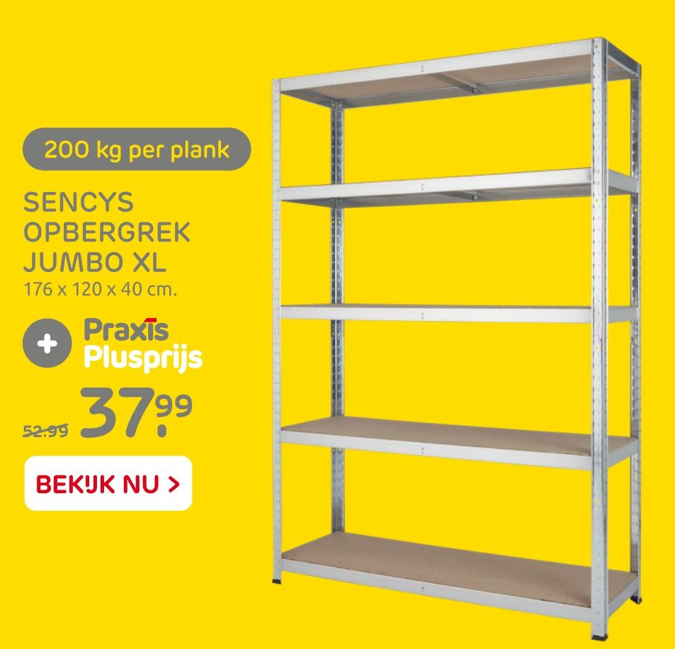 Sencys Opbergrek Jumbo XL Aanbieding Bij Praxis