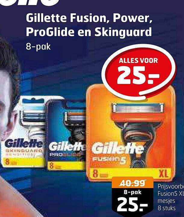 Gillette Fusion Power Proglide En Skinguard Aanbieding Bij Trekpleister