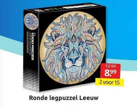 Ronde Legpuzzel Leeuw Aanbieding Bij Boekenvoordeel