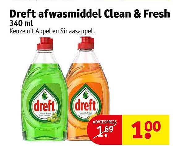 Dreft Afwasmiddel Clean Fresh Aanbieding Bij Kruidvat