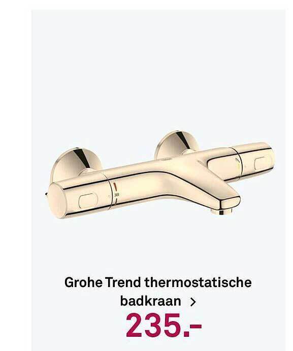 Grohe Trend Thermostatische Badkraan Aanbieding Bij Karwei