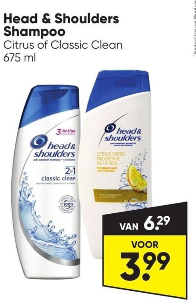 Head Shoulders Shampoo Ml Aanbieding Bij Big Bazar