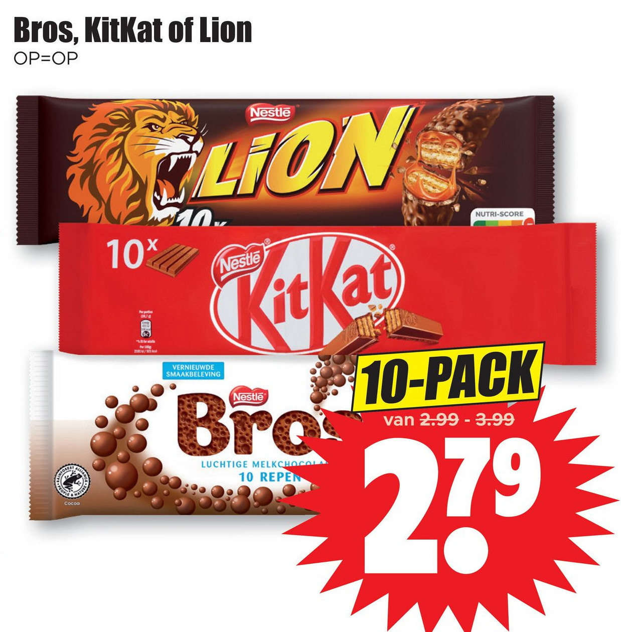 Bros KitKat Of Lion Aanbieding Bij Dirk