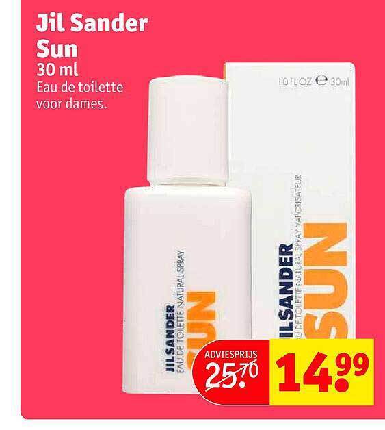 Jil Sander Sun Ml Aanbieding Bij Kruidvat