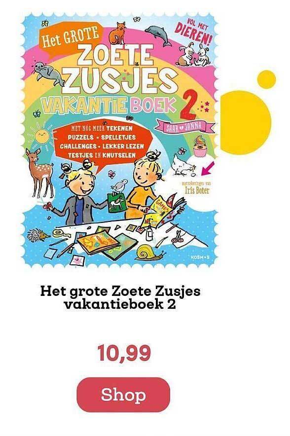 Het Grote Zoete Zusjes Vakantieboek 2 Aanbieding Bij BookSpot