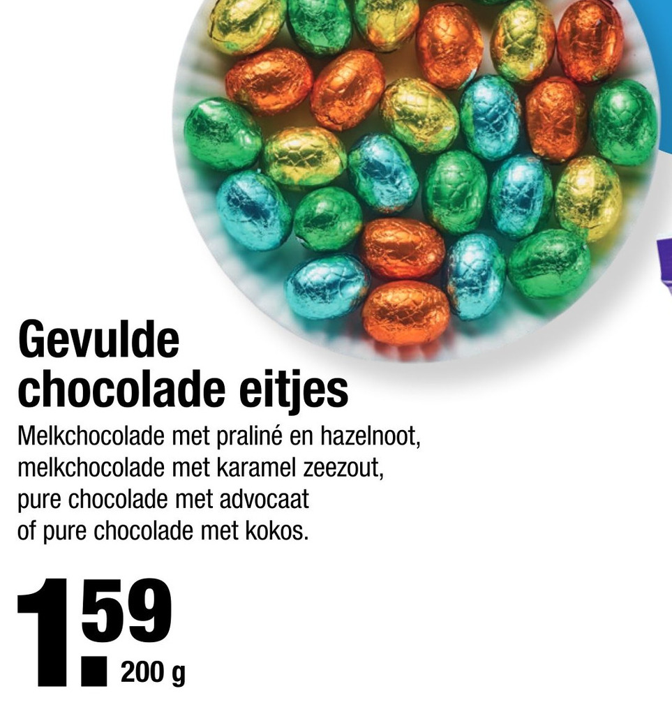 Gevulde Chocolade Eitjes G Aanbieding Bij Aldi