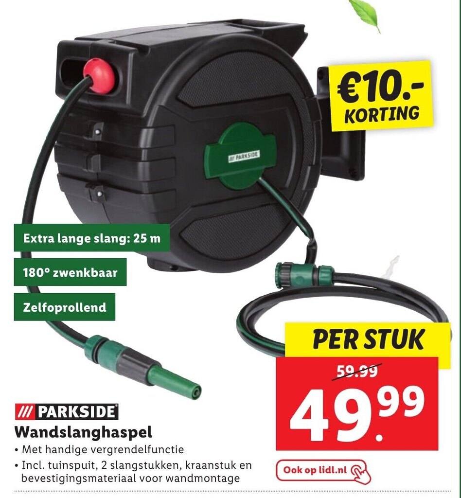 Parkside Wandslanghaspel Aanbieding Bij Lidl