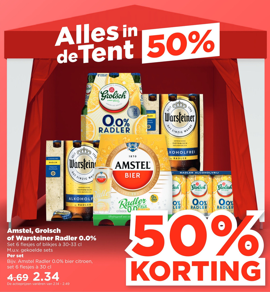 Amstel Grolsch Of Warsteiner Radler Aanbieding Bij Plus