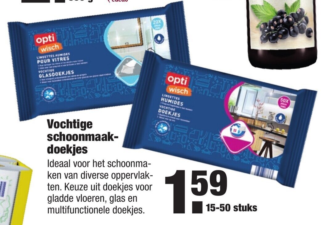 Vochtige Schoonmaak Doekjes St Aanbieding Bij Aldi