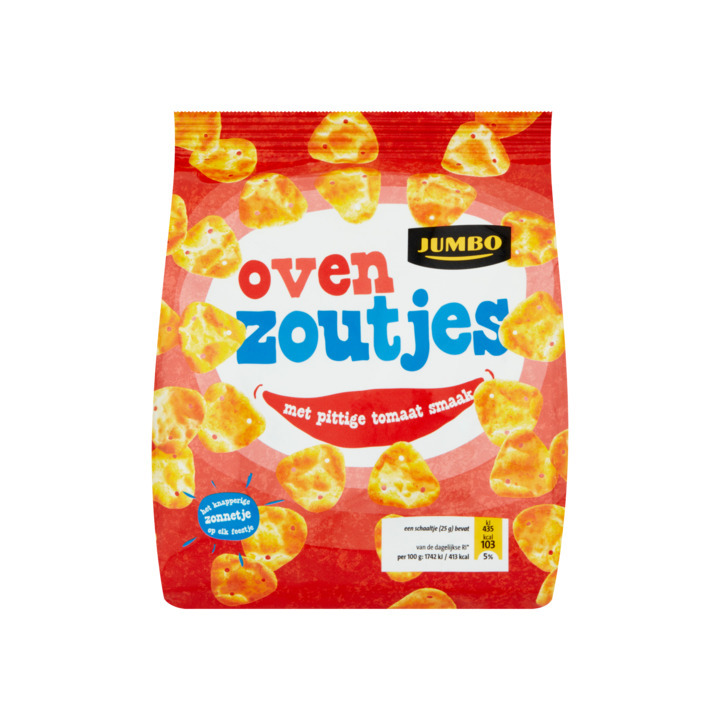 Jumbo Oven Zoutjes Met Pittige Tomaat Smaak 125g Aanbieding Bij Jumbo