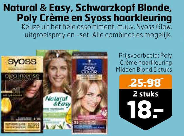 Natural Easy Schwarzkopf Blonde Poly Cr Me En Syoss Haarkleuring