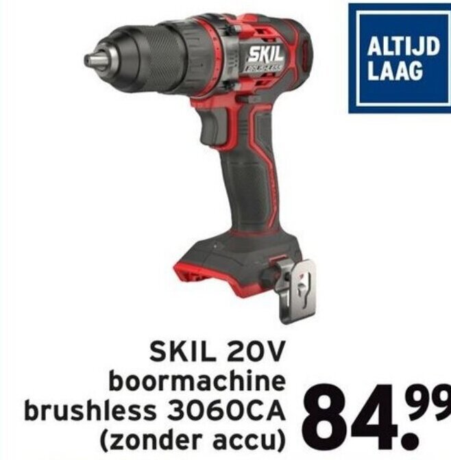 SKIL 20V Boormachine Brushless 3060CA Zonder Accu Aanbieding Bij GAMMA