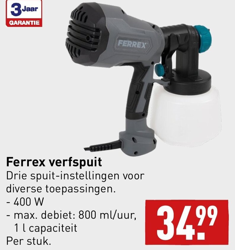 Ferrex Verfspuit Aanbieding Bij ALDI