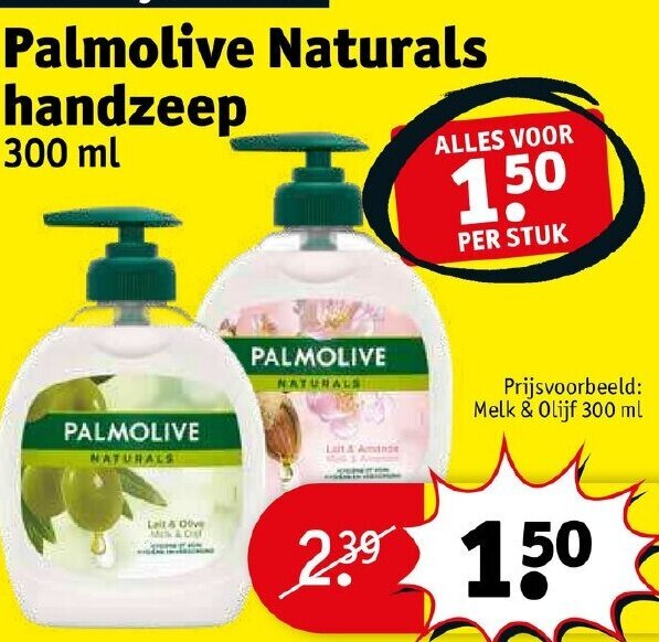 Palmolive Naturals Handzeep 300ml Aanbieding Bij Kruidvat