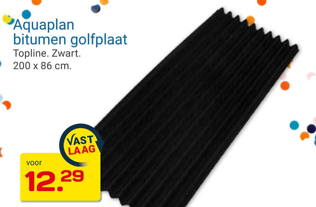 Aquaplan Bitumen Golfplaat Aanbieding Bij Kluswijs