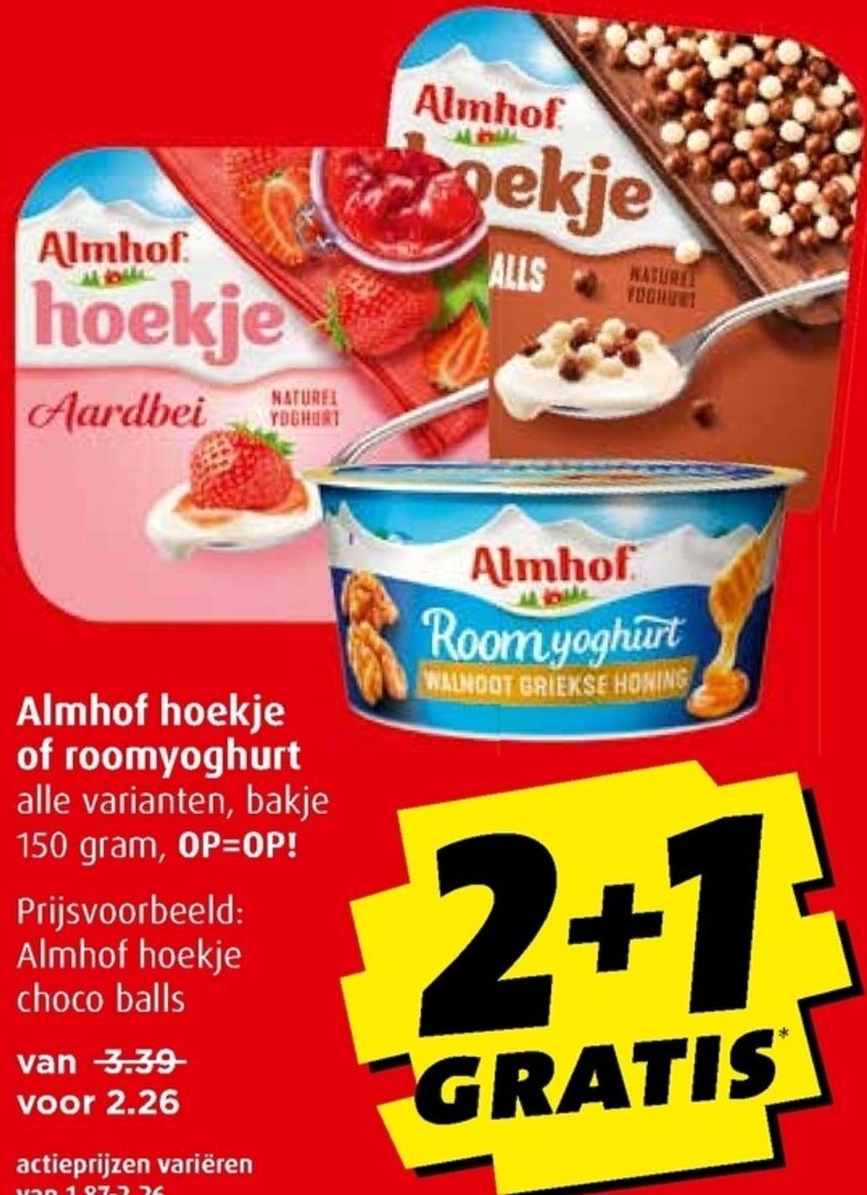 Almhof Hoekje Of Roomyoghurt Aanbieding Bij Boni