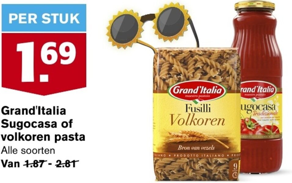 Grand Italia Sugocasa Of Volkoren Pasta Aanbieding Bij Hoogvliet