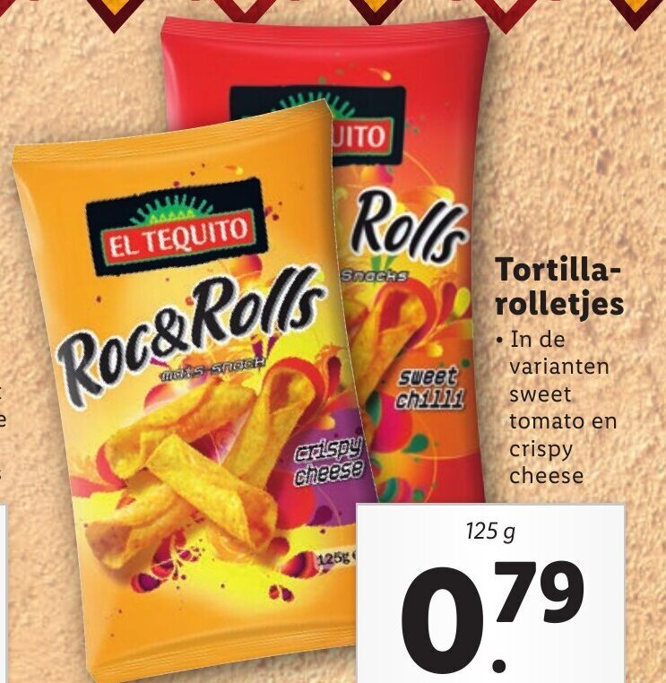 El Tequito Tortillarolletjes 125 G Aanbieding Bij Lidl