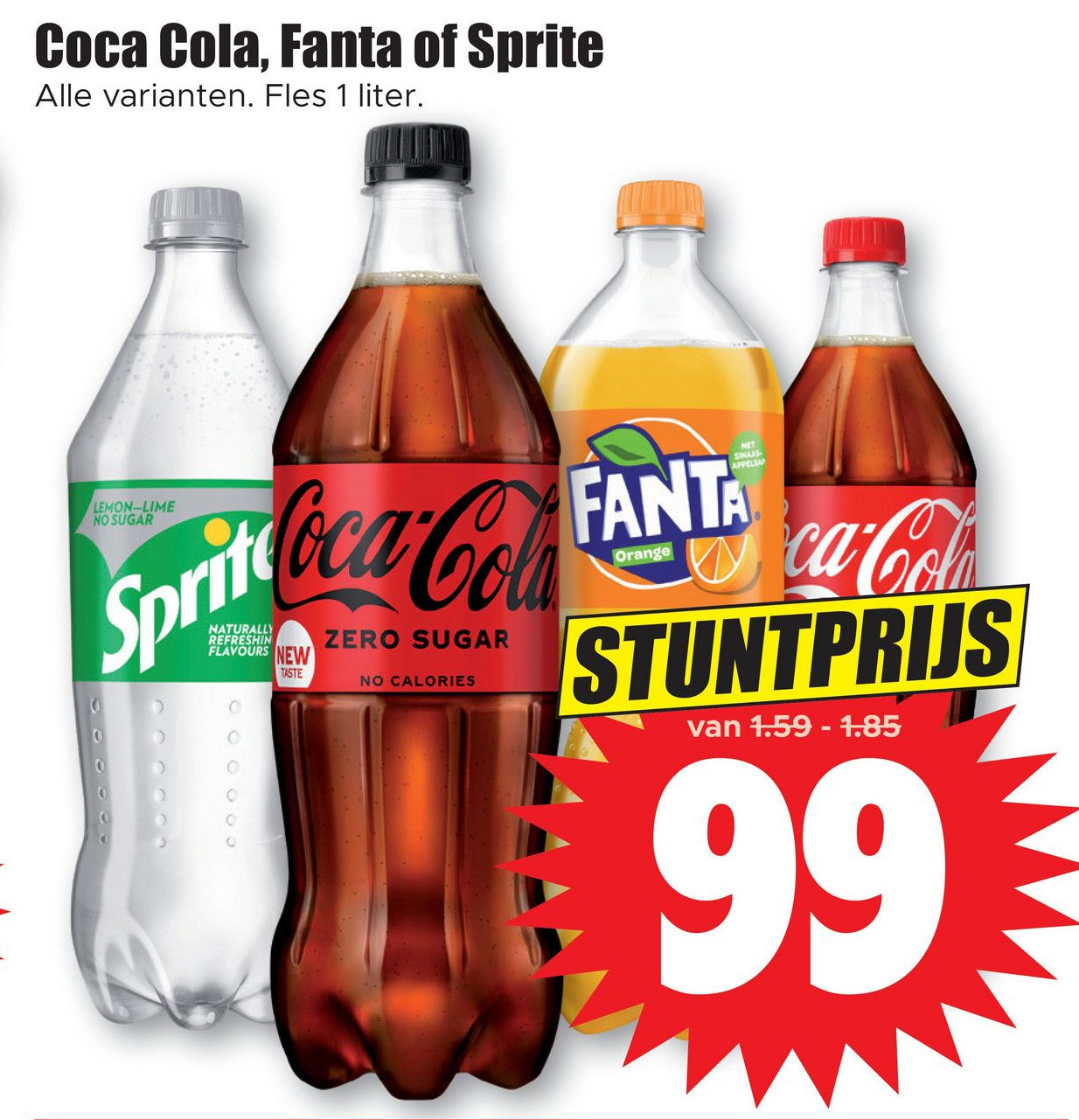 Coca Cola Fanta Of Sprite Aanbieding Bij Dirk