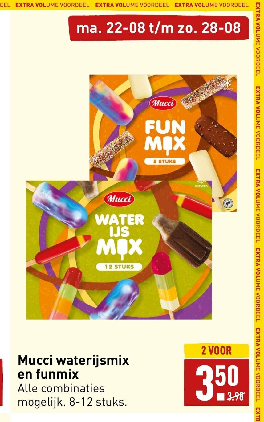 Mucci Waterijsmix En Funmix Aanbieding Bij Aldi