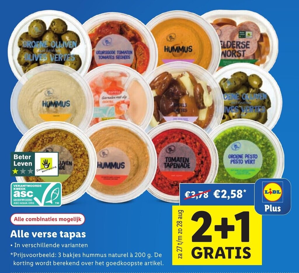 Alle Verse Tapas Aanbieding Bij Lidl