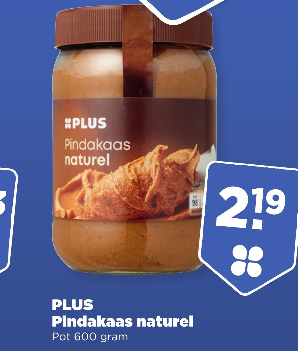 Plus Pindakaas Naturel Aanbieding Bij PLUS