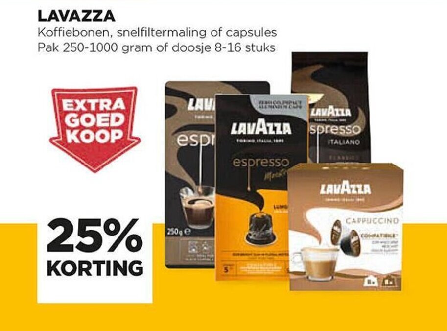 Lavazza Koffiebonen Snelfiltermaling Of Capsules Pak 250 1000 Gram Of