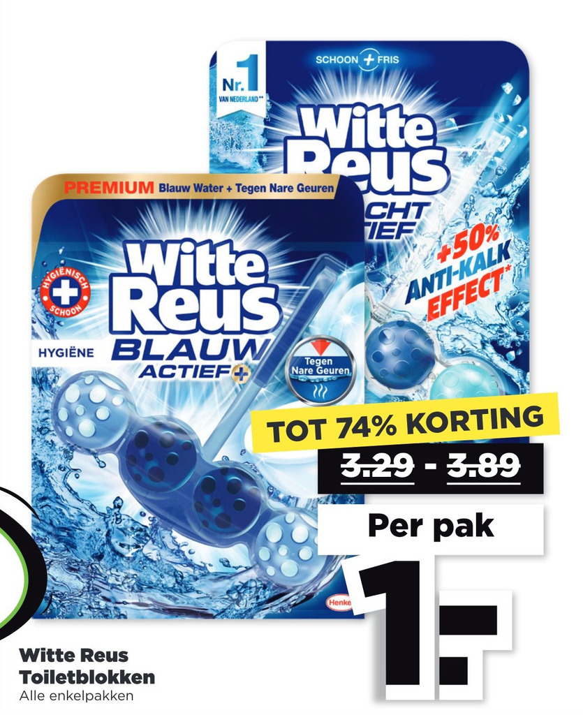 Witte Reus Toiletblokken Aanbieding Bij PLUS