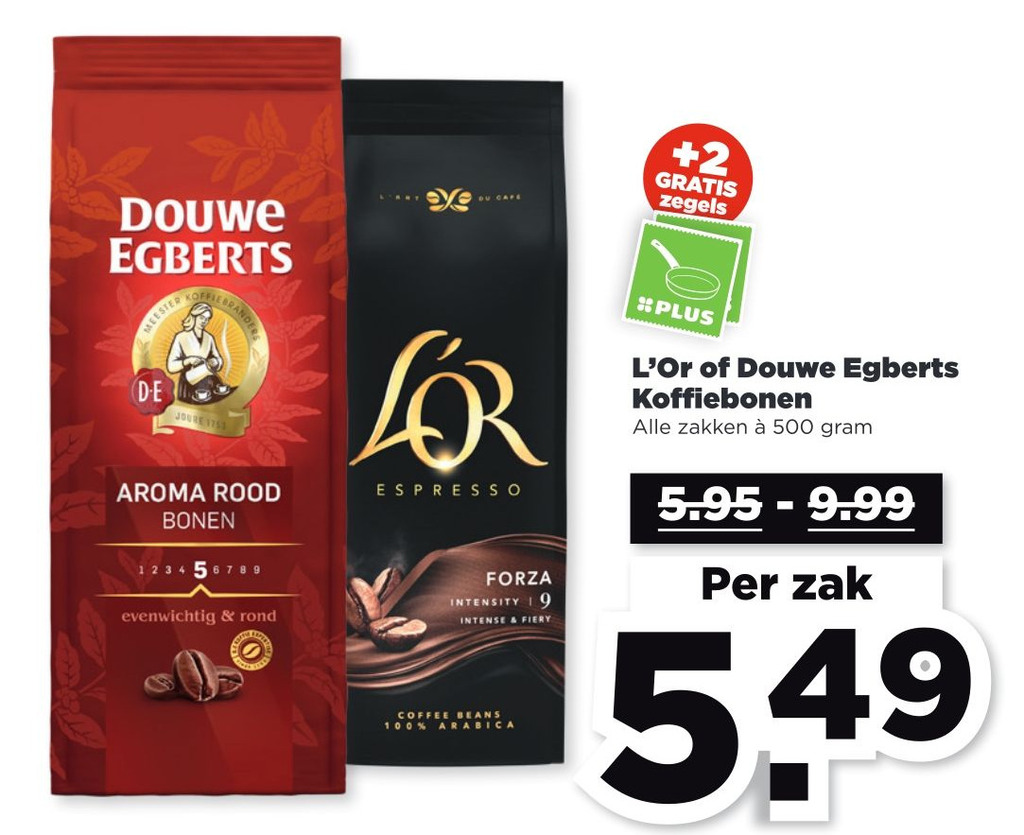 L Or Of Douwe Egberts Koffiebonen Aanbieding Bij PLUS