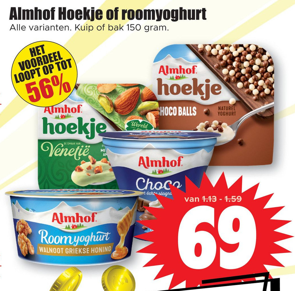 Almhof Hoekje Of Roomyoghurt Aanbieding Bij Dirk