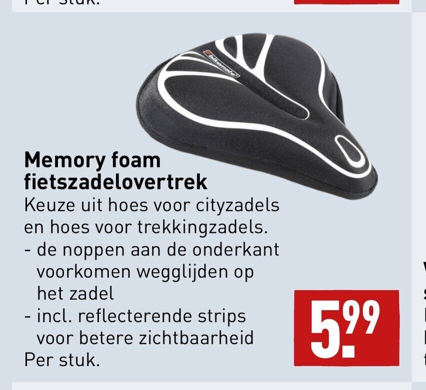 Memory Foam Fietszadelovertrek Aanbieding Bij Aldi