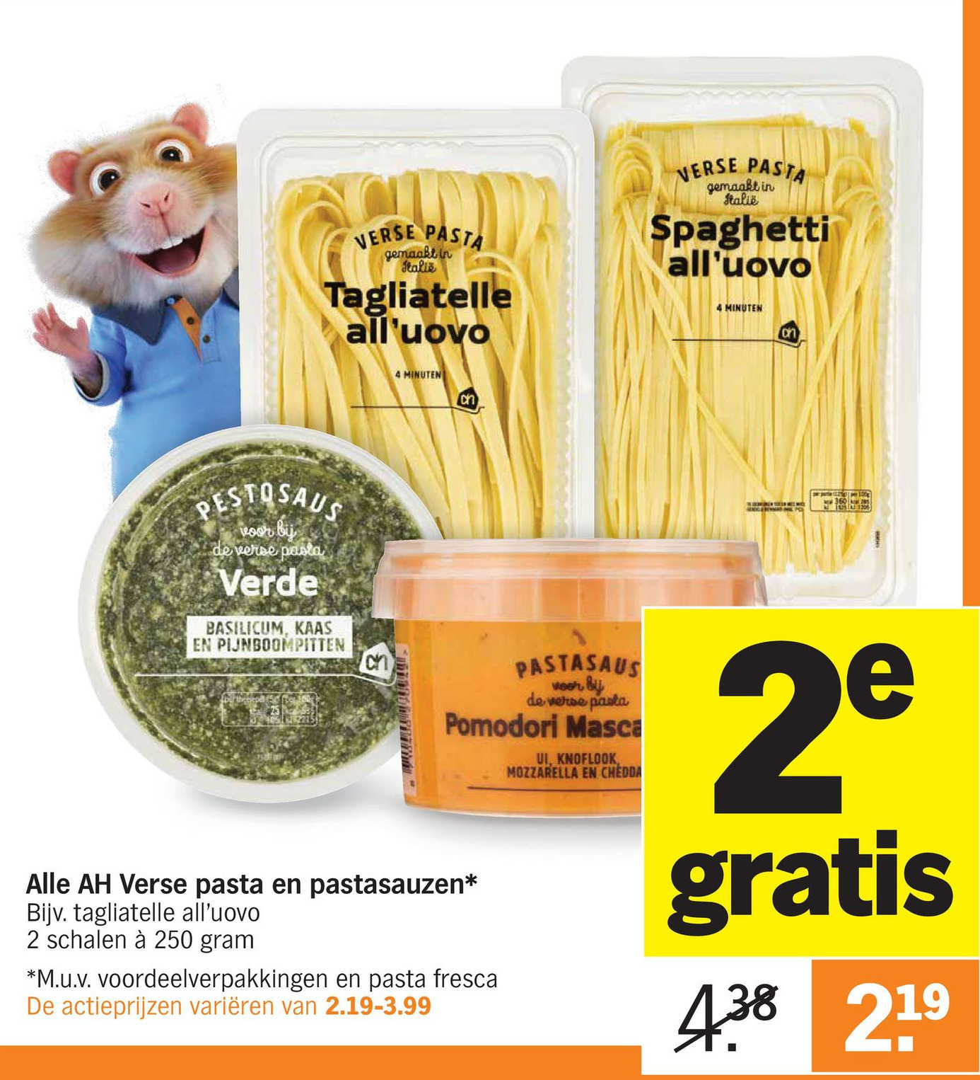 Alle Ah Verse Pasta En Pastasauzen Aanbieding Bij Albert Heijn