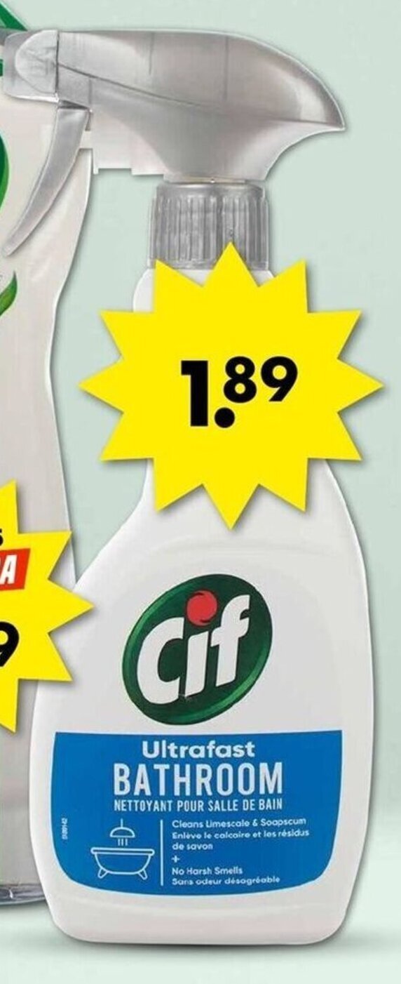 Cif Badkamerreiniger 500 Ml Aanbieding Bij Wibra