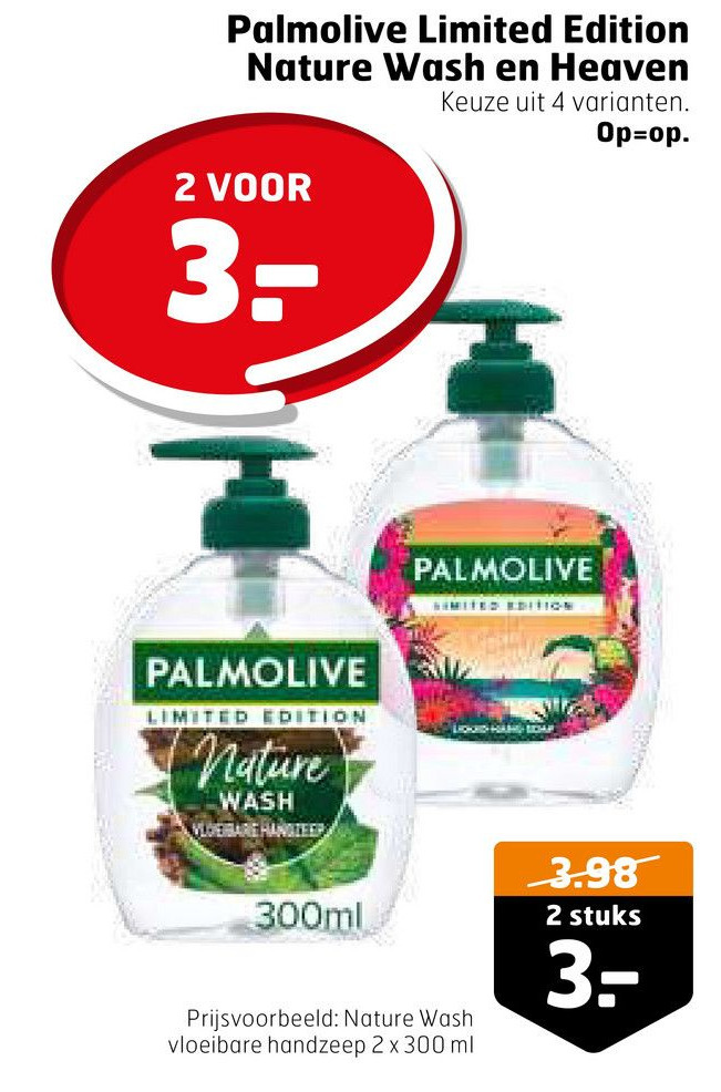 Palmolive Limited Edition Nature Wash En Heaven Aanbieding Bij Trekpleister