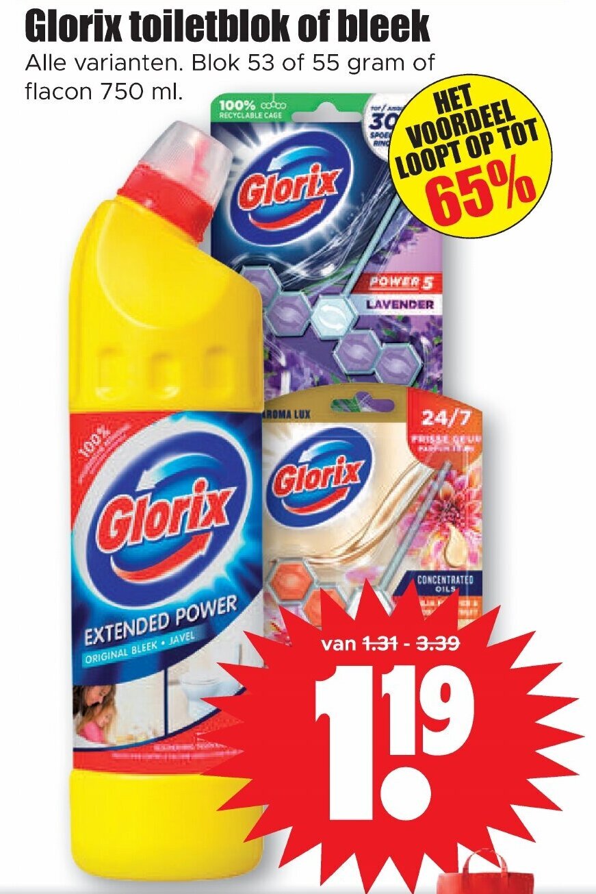 Glorix Toiletblok Of Bleek Aanbieding Bij Dirk